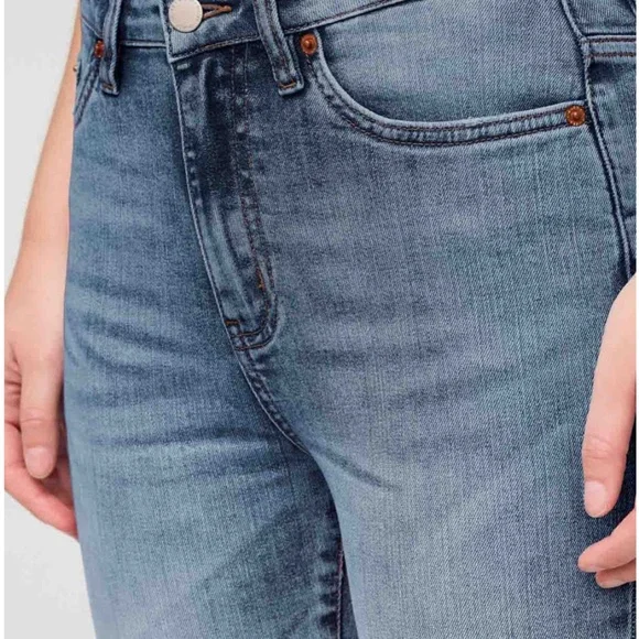 NWT DUER Womens Kick Flare Denim Pant in Beach Blue - Picture 10 of 14